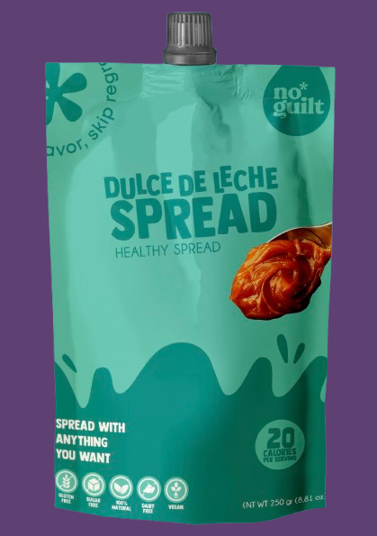 Dulce de leche cremoso bajo en calorías, ideal para postres y desayunos Sin azucares y apto para celíacos No guilt