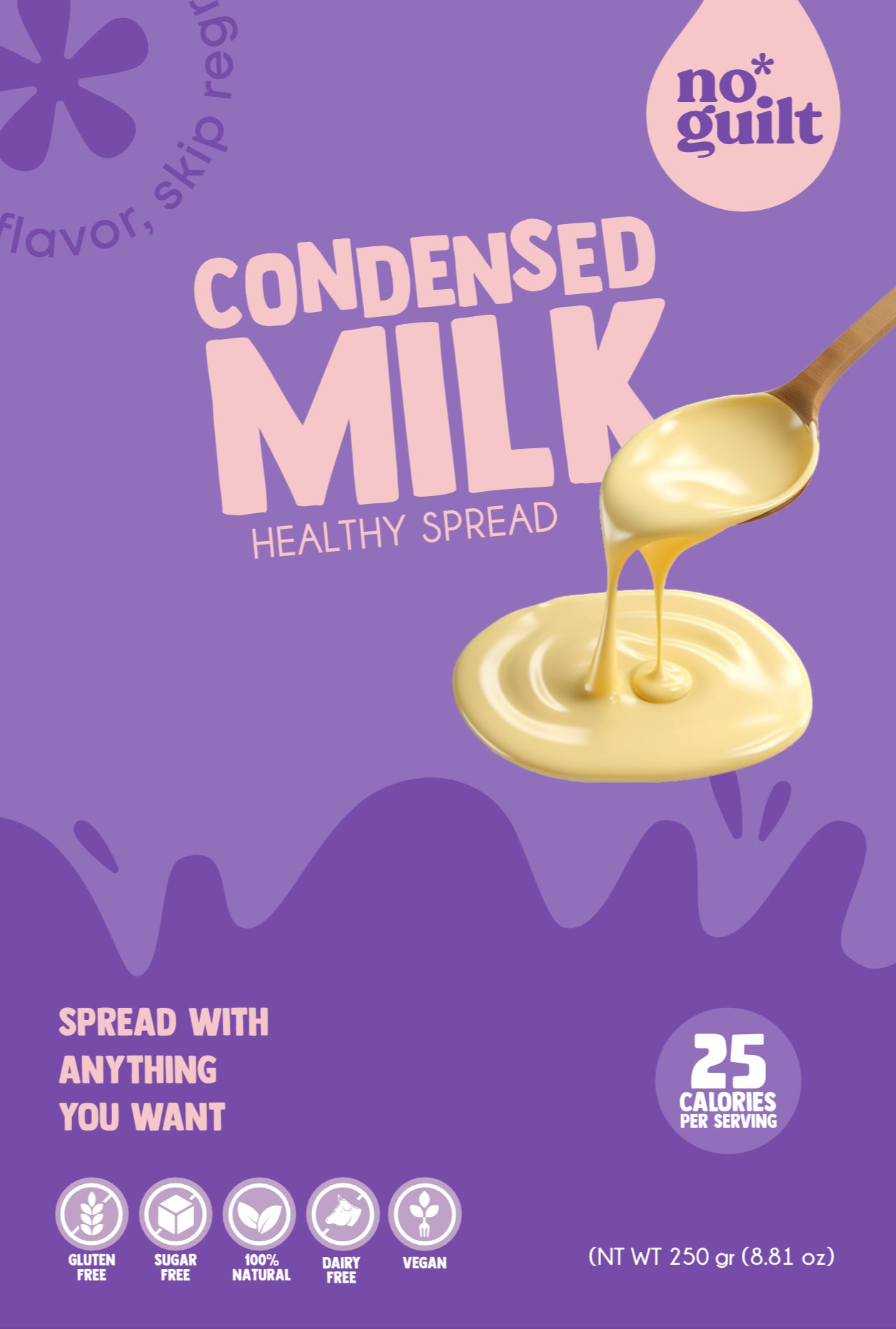 Leche condensada sin azúcar añadida, en envase reciclable